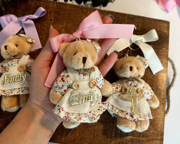 Teddy Bear Keychain Baby Shower Favors - Uniq Favors