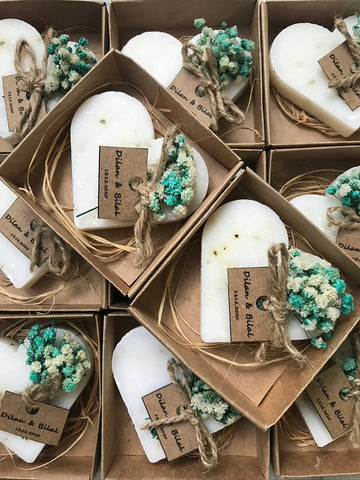 Personalized Heart Shaped Soap - Rustic Wedding Favors for Guests | Uniq Favors